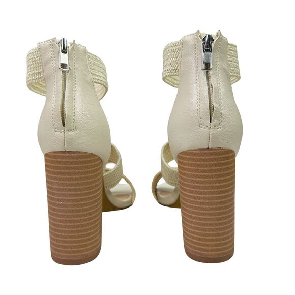 Oasis Society Presleym Lifted Heel Sandals - Size 6.5 - Beige - Picture 6 of 9